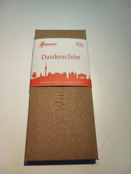 Motto Schokoladentafel 70 % "Dankeschön" Bio